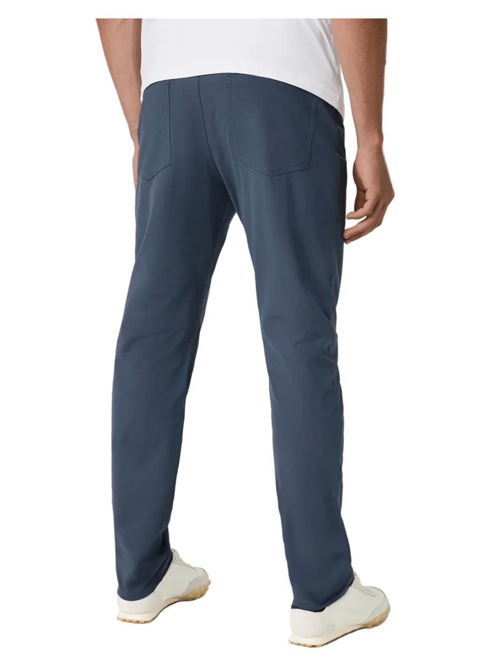 Vuori Meta Pant Men’s Navy Blue Stretch Athleisure Golf Chino Pants Flaw